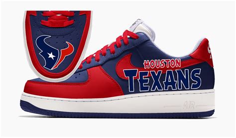 Houston Texans Custom Nike Air Force 1 AF1 Sneakers Etsy