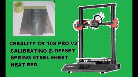 Creality Cr 10s Pro V2 Z Offset Calibrating Diy Spring Steel Sheet Heat