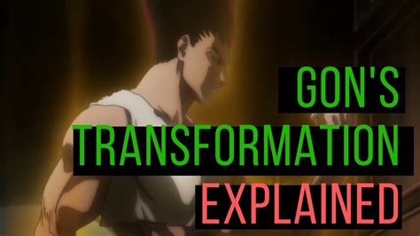 Gons Transformation Explained Hunterxhunter Youtube