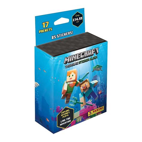 Buy Minecraft Treasure Sticker Album 17 Pack Online At Best Price