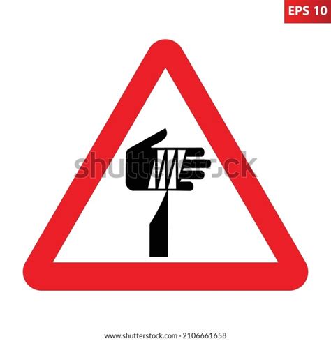 Sharp Element Warning Sign Vector Illustration Stock Vector (Royalty ...