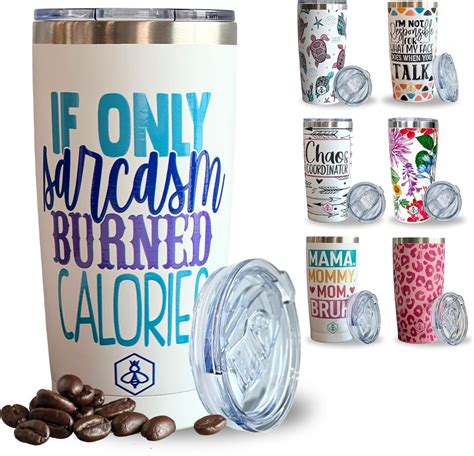 Biddlebee Funny Travel Coffee Mug 20oz Insulated Tumbler Hilarious T For Women 40th