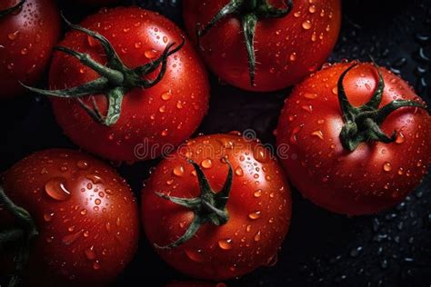 Fresh Red Tomatoes In A Basket Isolated On White By Ai Generated Stock