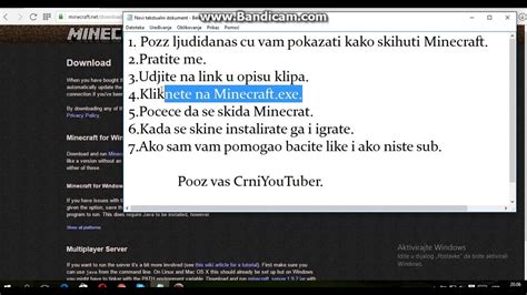 Kako Skinuti Minecraft Besplatno YouTube