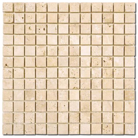 Ivory Mosaic Tumbled Travertine Stonex Tile