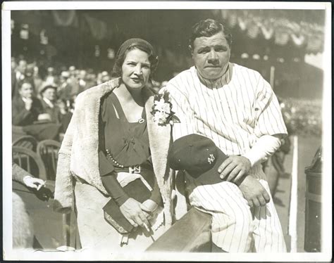 Sold Price Babe Ruth And Wife At Yankee Stadium Photograph C 1931 PSA