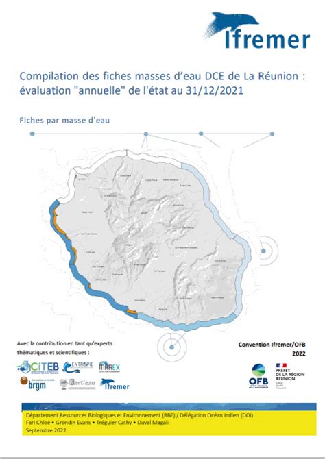 Compilation Des Fiches Masses Deau Dce De La R Union Valuation