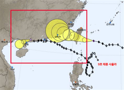 9호·11호태풍→홍콩·중국 피해속출 12호태풍 예상경로 위치