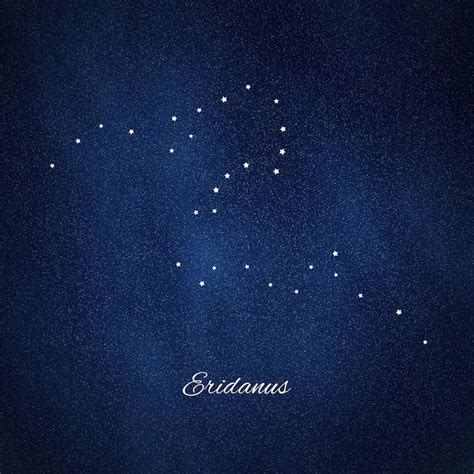 Premium Photo Eridanus Constellation Cluster Of Stars Celestial River