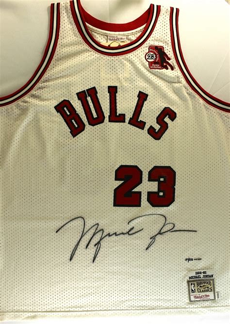 Michael Jordan Signed Bulls Authentic Mitchell & Ness 1984-85 Rookie ...