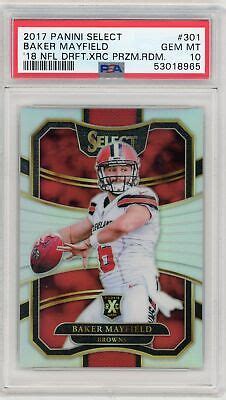 Panini Select Xrc Silver Holo Prizm Baker Mayfield Psa