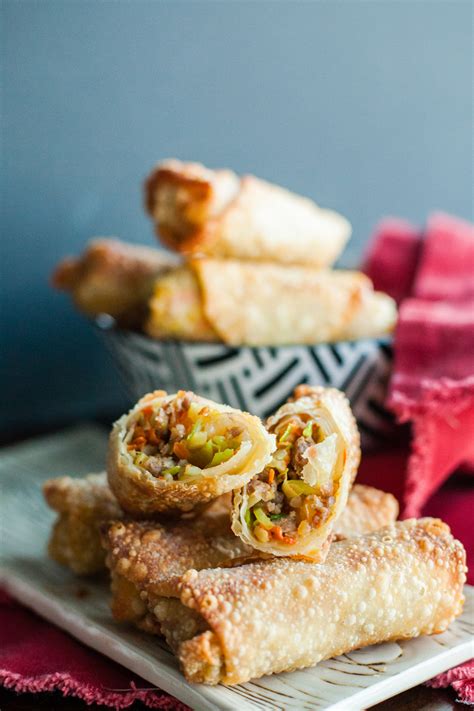 Homemade Chinese Pork Egg Rolls Recipe Beautiful Life And Home