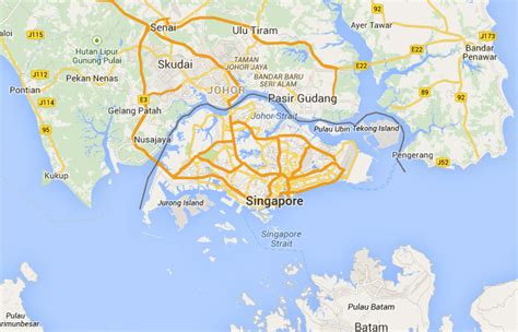 Mapa de Singapur donde está queda país encuentra localización