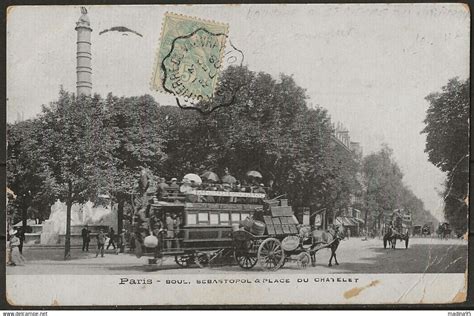 Transport urbain en surface PARIS Boul Sébastopol Place du Chatelet