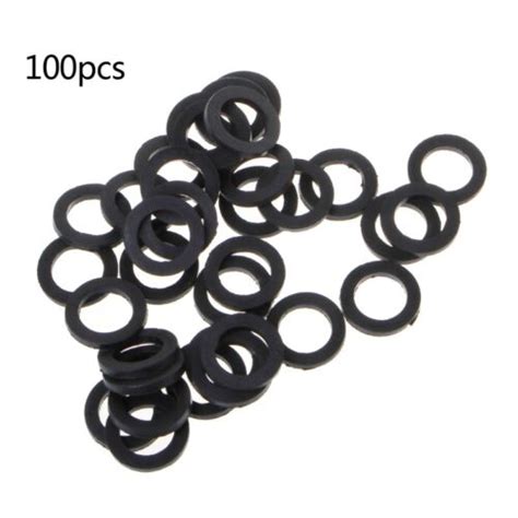 100pcs Gummi Unterlegscheiben O Ring Dichtungen Flach Dichtung für