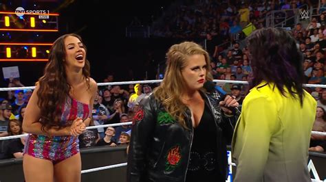 Bayley Confronts Piper Niven Chelsea Green Live Promo Wwe Smackdown