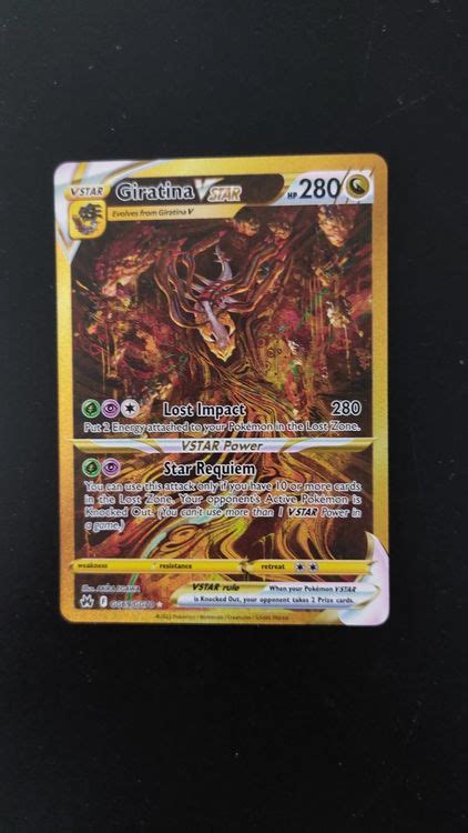 Giratina Vstar Gold Crown Zenith Gg Kaufen Auf Ricardo