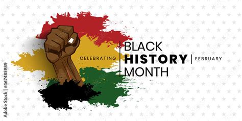 Black History Month Vector Template Design Illustration, African ...