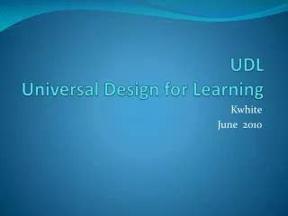 Ppt Universal Design For Learning Udl Powerpoint Presentation Free