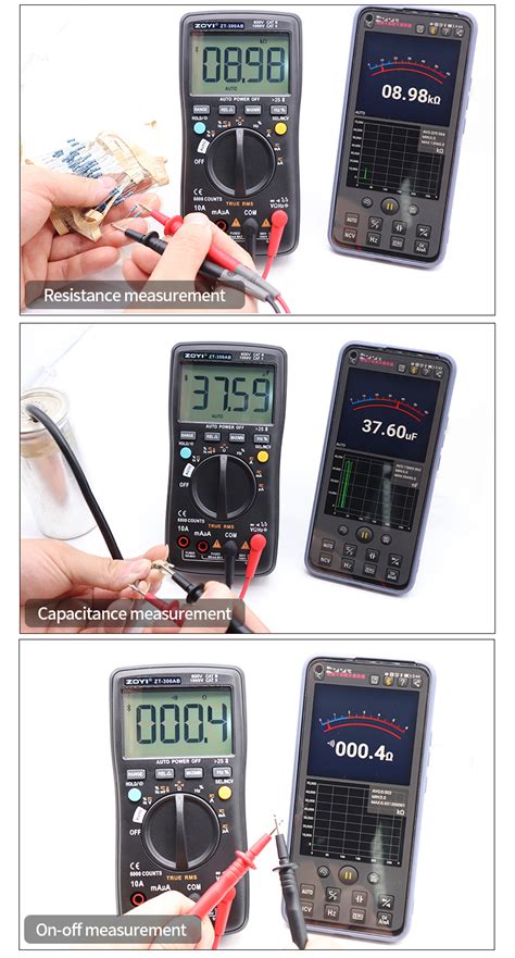 Zoyi Zt Ab Autoranging Digital Multimeter Tester Supporting