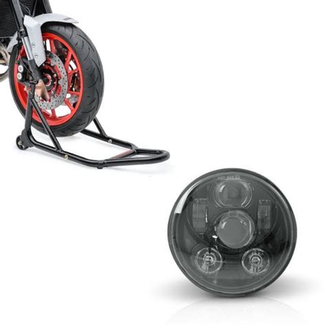 Set Faro Anteriore Led Adatto Per Harley Fanale Cavalletto