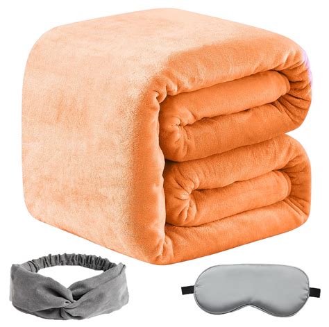 Softcare Fleece 9090 Bed Blanket With Eye Mask And Headband All