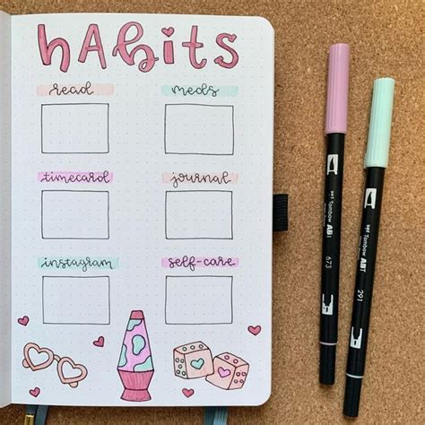 Functional February Habit Tracker With Tombow USA Products