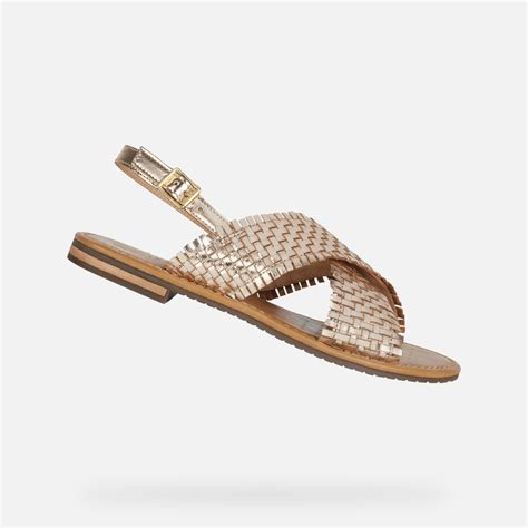 Geox SOZY S Niedrige Sandalen Gold Damen Geox FS