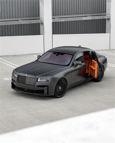 Satin Dark Rolls Royce Ghost Lowered On Black Forgiatos Shows Orange Greatness Autoevolution