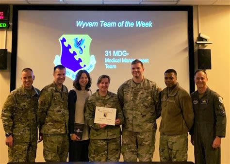 Wyvern Warrior Team Of The Week St Mdg Medical Management Aviano