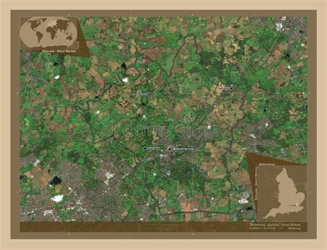 Brentwood England Great Britain Low Res Satellite Labelled Stock