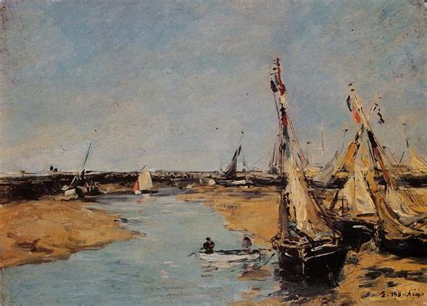 Trouville Beach Scene France By Eugene Boudin Artchive