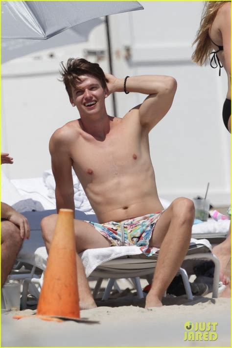 Patrick Schwarzenegger Shirtless Spring Break In Miami Photo