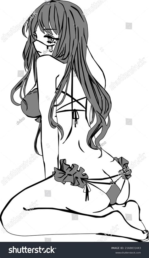 Sexy Bikini Anime Japanese Full Color Stock Vector Royalty Free 2168831443 Shutterstock