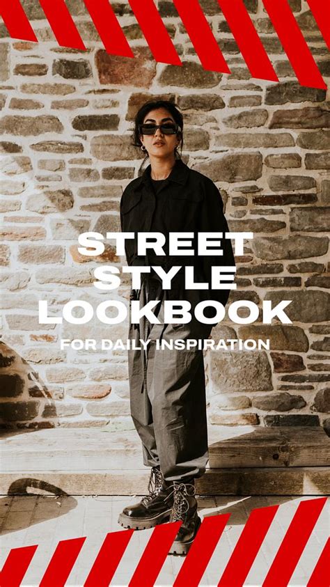 Street style lookbook Instagram story | Premium Editable Template ...