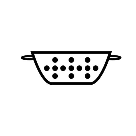 Premium Vector Colander Strainer Icon Vector Template Logo Trendy