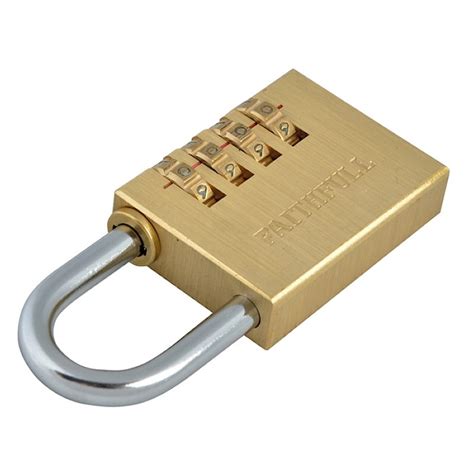 Faithfull 38mm Brass Combination Padlock FAIPLB38COM Sealants And