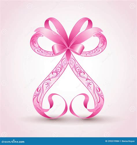 Pink Ribbon Symbol Of Hope And Strength Against Breast Cancer Stock