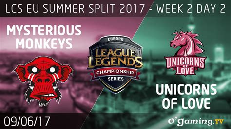 Mysterious Monkeys Vs Unicorns Of Love Lcs Eu Summer Split