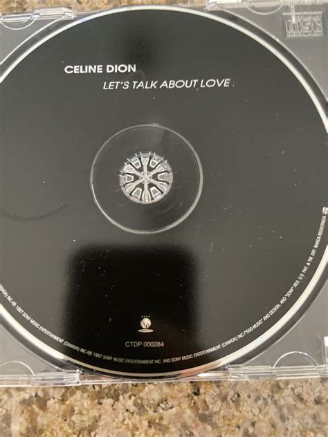 Lets Talk About Love By Céline Dion Cd Nov 1997 550 Music 74646886120 Ebay