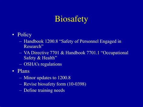 Ppt Biosafetybiosecurity An Update Powerpoint Presentation Free