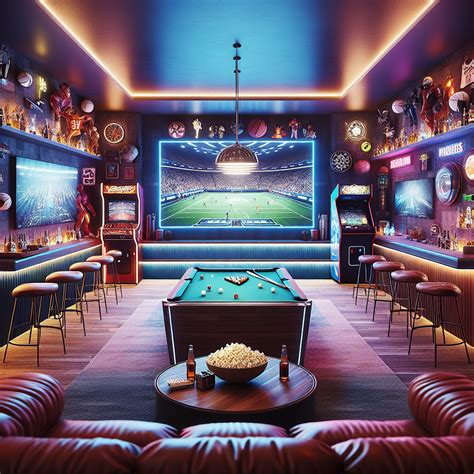 "Ultimate Man Cave with Arcade, Bar, and Billiards" in 2024 | Pool ...