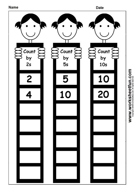 Skip Counting Grade 1 Worksheet