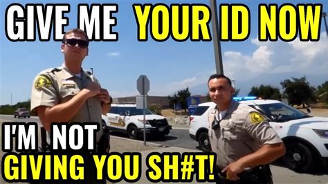 Sheriff Demands Id Fails Miserably Idiot Cop Gets Owned First