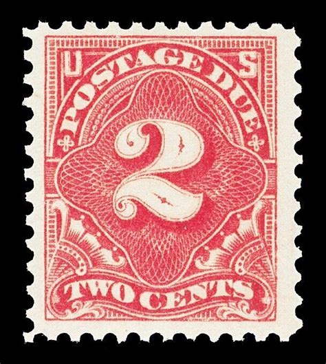 Scott J A Rose Red C Postage Due Perf Issue Mint F Vf Og Nh