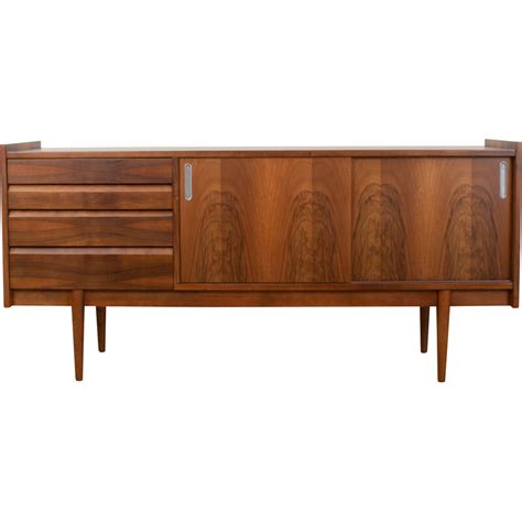 Vintage Walnut Sideboard By Bytomskie Fabryki Mebli Poland