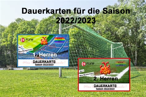 Dauerkarten für Meisterschafts Heimspiele der Saison 2022 2023