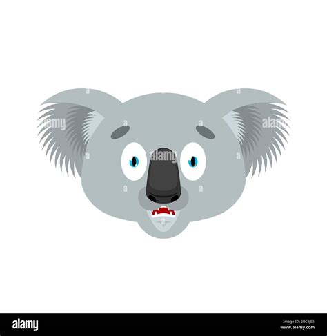 Koala Scared Emoji Koala Bear Frightened Emotions Avatar Beast Afraid