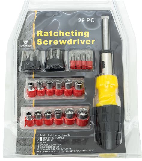 Pc Socket And Screwdriver Set With Ratcheting Handle Walmart