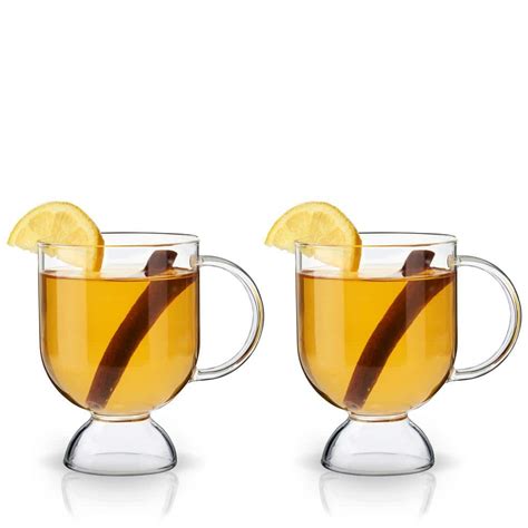 Viski Hot Toddy Glass Irish Coffee Mug For Mulled Wine Spiked Cider